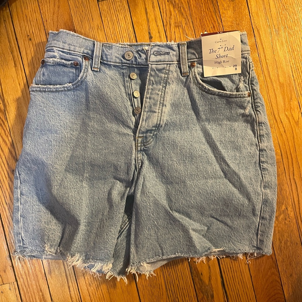 Abercrombie and Fitch high waist 7in dad shorts Curve Love